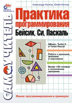 Практика программирования: Бейсик, Си, Паскаль. Самоучитель - Юлий Кетков