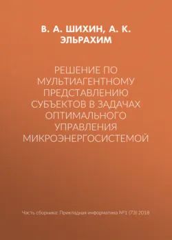 Решение по мультиагентному представлению субъектов в задачах оптимального управления микроэнергосистемой - В. Шихин