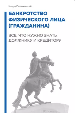 Банкротство физического лица (гражданина). Все, что нужно знать должнику и кредитору - Игорь Галичевский Банкротство физического лица (гражданина). Все, что нужно знать должнику и кредитору - Игорь Галичевский