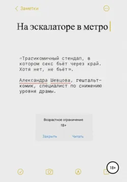 На эскалаторе в метро - Александра Шевцова
