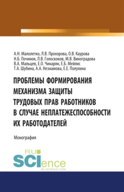 Проблемы формирования механизма защиты трудовых прав работников в случае неплатежеспособности их работодателей. (Адъюнктура, Аспирантура, Бакалавриат, Магистратура). Монография. - Ольга Каурова