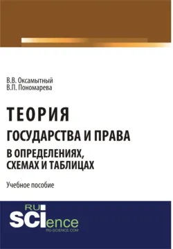 Теория государства и права в определениях, схемах и таблицах. (Аспирантура, Бакалавриат, Магистратура). Монография. - Вера Пономарева