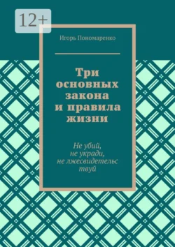 Три основных закона и правила жизни. Не убий, не укради, не лжесвидетельствуй, Игорь Пономаренко