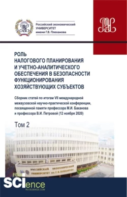 Роль налогового планирования и учетно-аналитического обеспечения в безопасности функционирования хозяйствующих субъектов.Том 2. (Аспирантура, Бакалавриат, Магистратура). Сборник статей., Галина Голубева
