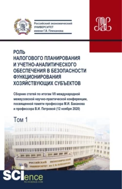 Роль налогового планирования и учетно-аналитического обеспечения в безопасности функционирования хозяйствующих субъектов. Том 1. (Аспирантура, Бакалавриат, Магистратура). Сборник статей., Галина Голубева