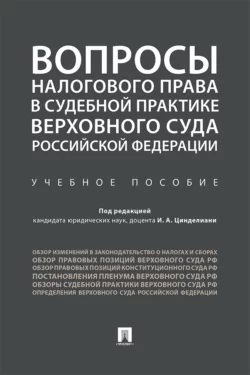 Вопросы налогового права в судебной практике Верховного Суда Российской Федерации - Коллектив авторов Вопросы налогового права в судебной практике Верховного Суда Российской Федерации - Коллектив авторов