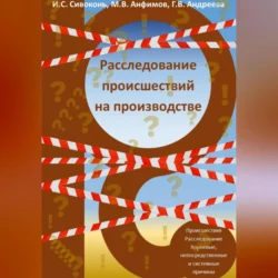 Расследование происшествий на производстве - Илья Сивоконь Расследование происшествий на производстве - Илья Сивоконь