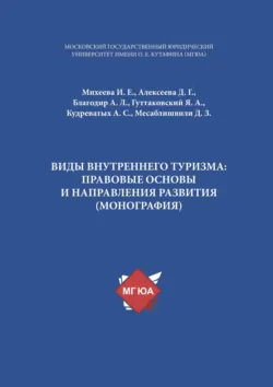 Виды внутреннего туризма: правовые основы и направления развития - Алла Благодир