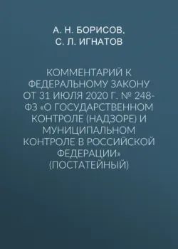 Комментарий к Федеральному закону от 31 июля 2020 г. № 248-ФЗ «О государственном контроле (надзоре) и муниципальном контроле в Российской Федерации» (постатейный) - Александр Борисов