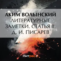 Литературные заметки. Статья II. Д. И. Писарев - Аким Волынский