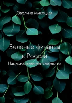 Зеленые финансы в России. Национальная методология Эвелина Микецкая