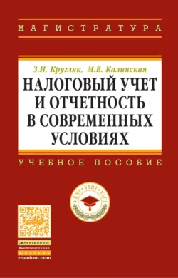 Налоговый учет и отчетность в современных условиях, Зинаида Кругляк