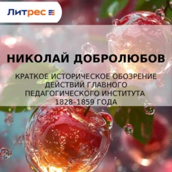 Краткое историческое обозрение действий главного педагогического института 1828–1859 года, Николай Добролюбов