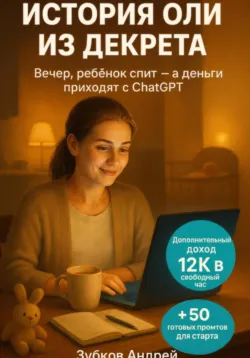 История Оли из декрета: вечер, ребёнок спит, а деньги приходят с ChatGPT. Дополнительный доход 12К в свободный час. + 50 готовых промтов для старта - Андрей Зубков