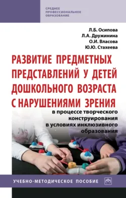 Развитие предметных представлений у детей дошкольного возраста с нарушениями зрения в процессе творческого конструирования в условиях инклюзивного образования - Юлия Стахеева