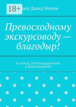 Превосходному экскурсоводу — благодыр! 6 стихов, 20 благодарностей и благословений - Ашер Давид Нонин