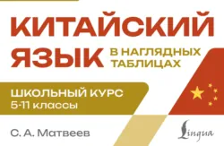 Китайский язык в наглядных таблицах. Школьный курс. 5–11 классы - Сергей Матвеев