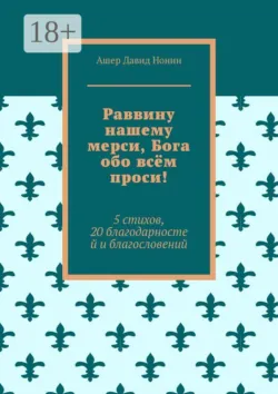 Раввину нашему мерси, Бога обо всём проси! 5 стихов, 20 благодарностей и благословений - Ашер Давид Нонин