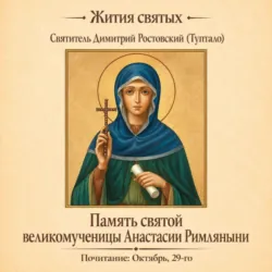 Память святой великомученицы Анастасии Римляныни - Святитель Димитрий Ростовский