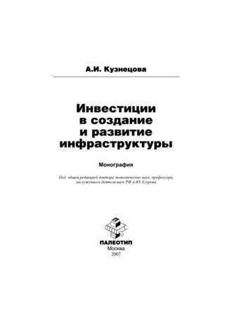 Алла Кузнецова. Инвестиции в создание и развитие инфраструктуры