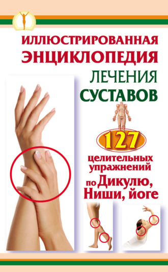 Обложка книги «Иллюстрированная энциклопедия лечения суставов. 127 целительных упражнений по Дикулю, Ниши, йоге»