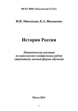 Обложка книги «История России»