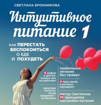 Обложка книги «Интуитивное питание. Как перестать беспокоиться о еде и похудеть. часть 1»