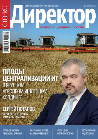 Обложка книги «Директор информационной службы №01/2016»