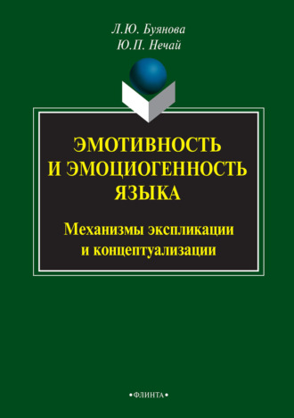 Л. Ю. Буянова. Эмотивность и эмоциогенность языка: механизмы экспликации и концептуализации