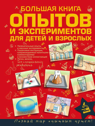 Обложка книги «Большая книга опытов и экспериментов для детей и взрослых»