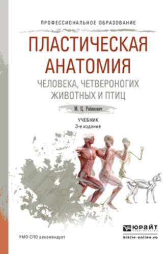 Михаил Цезаревич Рабинович. Пластическая анатомия человека, четвероногих животных и птиц 3-е изд., испр. и доп. Учебник для СПО