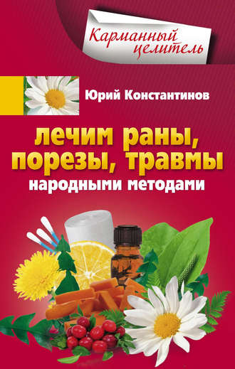 Обложка книги «Лечим раны, порезы, травмы народными методами»