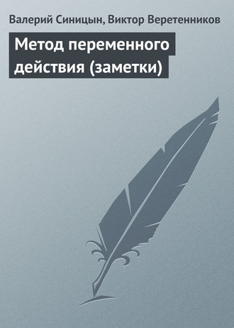 Валерий Синицын. Метод переменного действия (заметки)