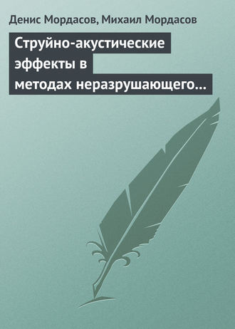 Денис Мордасов. Струйно-акустические эффекты в методах неразрушающего контроля веществ