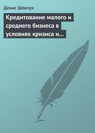 Денис Шевчук. Кредитование малого и среднего бизнеса в условиях кризиса и финансовой нестабильности