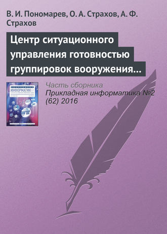 Обложка книги «Центр ситуационного управления готовностью группировок вооружения и военной техники воздушно-космической обороны России»