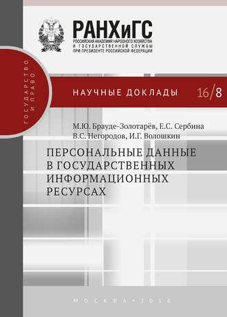 Михаил Брауде-Золотарев. Персональные данные в государственных информационных ресурсах