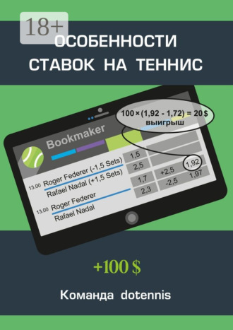 Обложка книги «Особенности ставок на теннис»