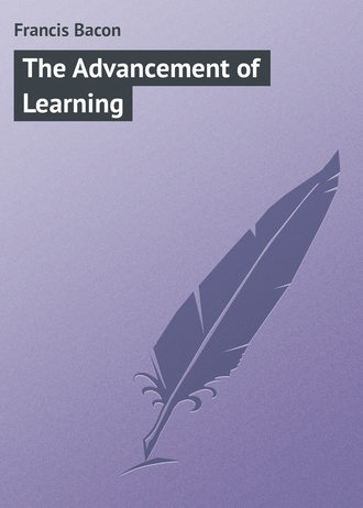 Обложка книги «The Advancement of Learning»