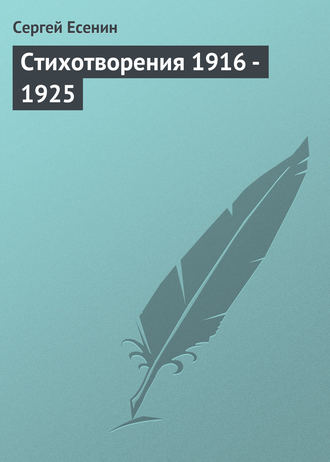 Обложка книги «Стихотворения 1916 – 1925»