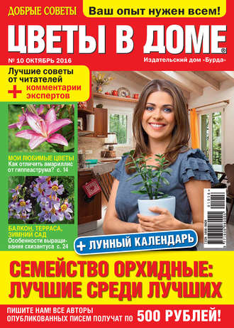 Обложка книги «Добрые советы. Цветы в доме. №10/2016»