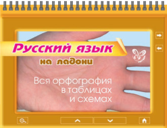 Обложка книги «Русский язык. Вся орфография в таблицах и схемах»