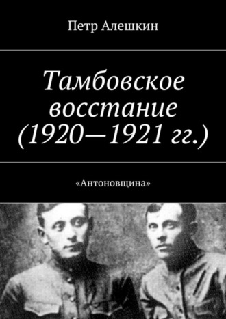 Петр Алешкин. Тамбовское восстание (1920—1921 гг.). «Антоновщина»