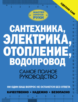Обложка книги «Сантехника, электрика, отопление, водопровод. Самое полное руководство»