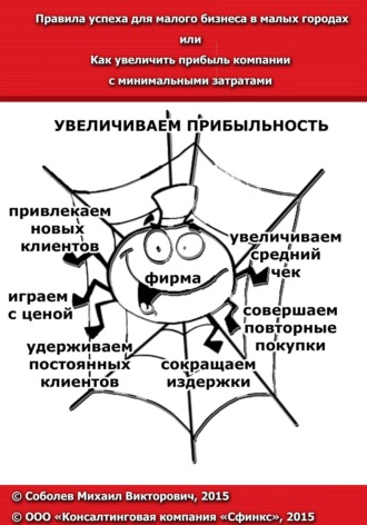 Обложка книги «Правила успеха для малого бизнеса в малых городах, или Как увеличить прибыль компании с минимальными затратами»