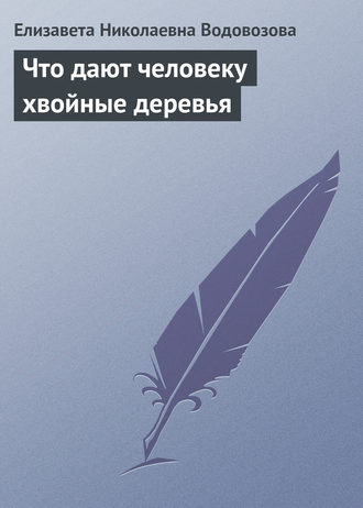 Елизавета Водовозова. Что дают человеку хвойные деревья