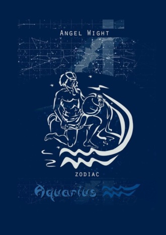 Wight Angel. Aquarius. Zodiac