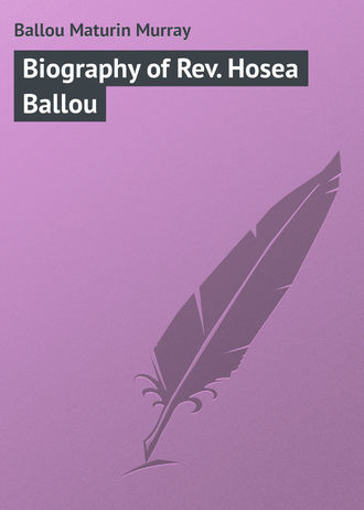 Обложка книги «Biography of Rev. Hosea Ballou»