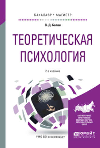 Виктор Дмитриевич Балин. Теоретическая психология 2-е изд., испр. и доп. Учебное пособие для бакалавриата и магистратуры