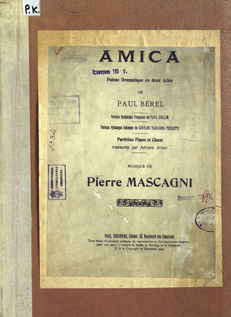 Обложка книги «Amica»
